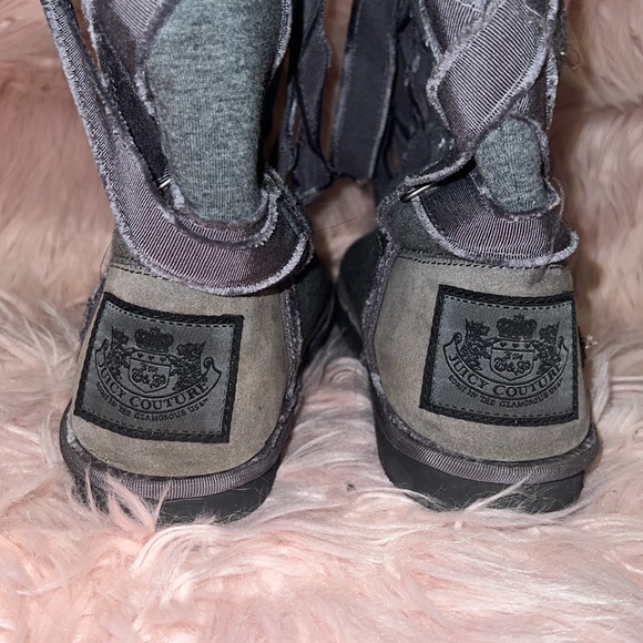 Juicy couture grey boots size 7 - Picture 6 of 9